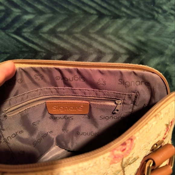 Signare women floral embroider canvas Handbag. Prefect condition. - Picture 2 of 5